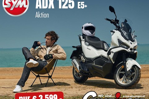 Ginzinger GmbH Villach-News: SYM ADX 125 E5+ um nur € 3.599,-