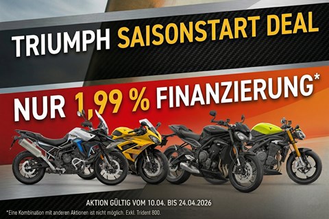 TRIUMPH Stuttgart by Limbächer-News: Triumph Saisonstart Deal