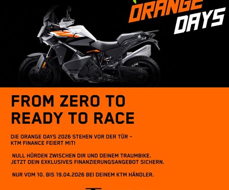 0% Finanzierung - 100% READY TO RACE