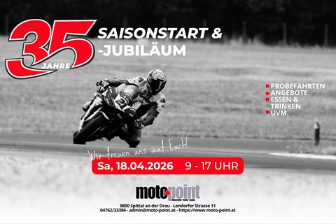 Moto-Point Granitzer GmbH-News: Saisonstart 2026 und 35-Jahre Jubiläum