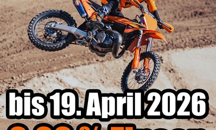 0.00% KTM Finanzierung auf ALLE Offroad Modelle