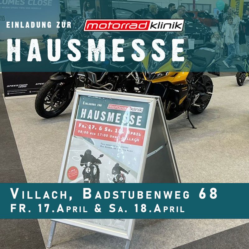 Motorradklinik Hausmesse in Villach