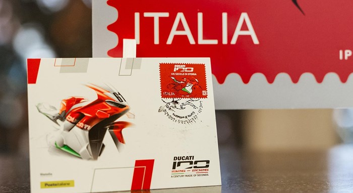 Das hundertjährige Jubiläum von Ducati wird mit einer Briefmarke gefeiert