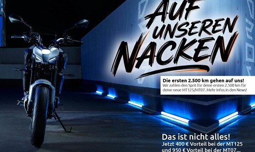 Tankbonus für MT-125 & MT-07