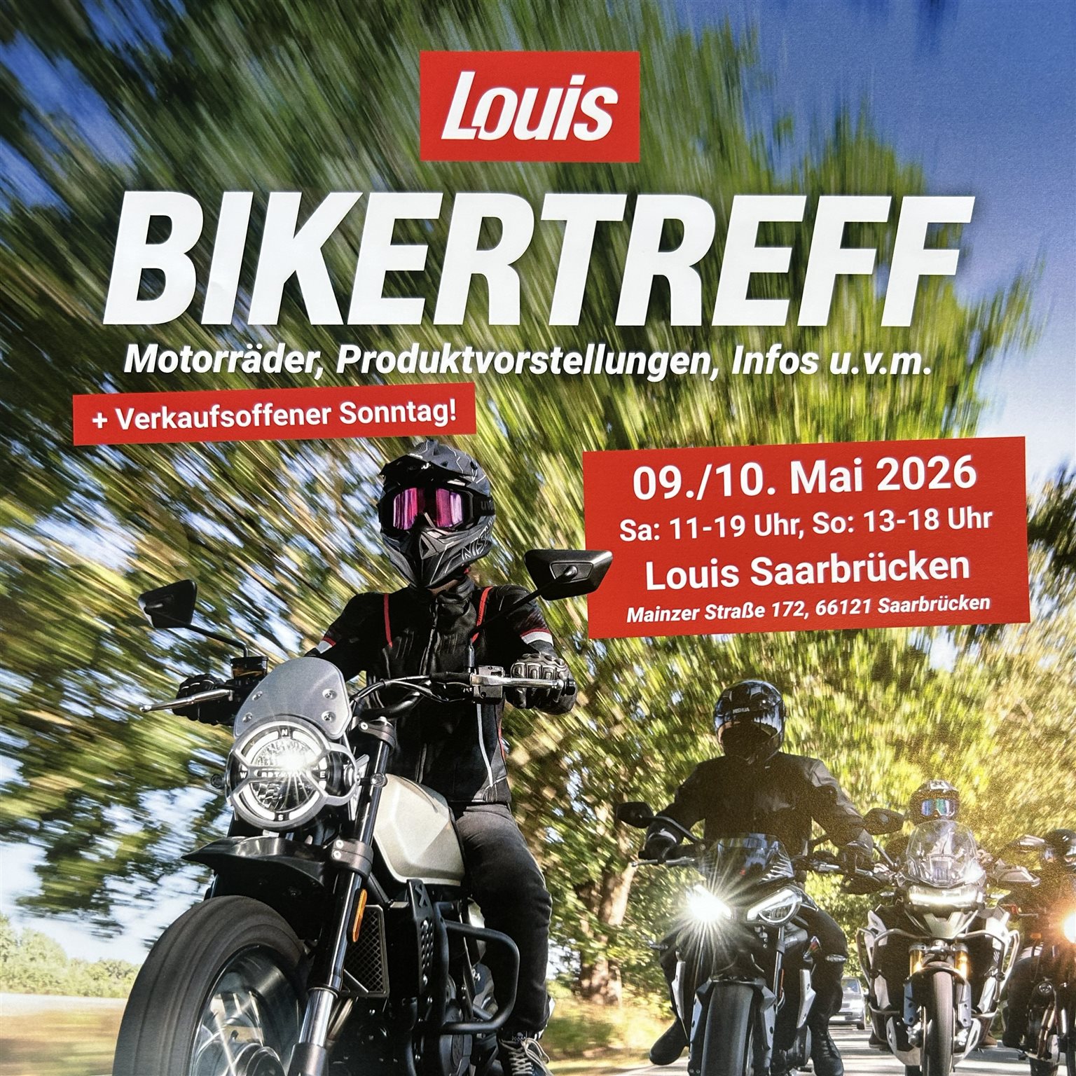 BIKERTREFF bei Louis in Saarbrücken