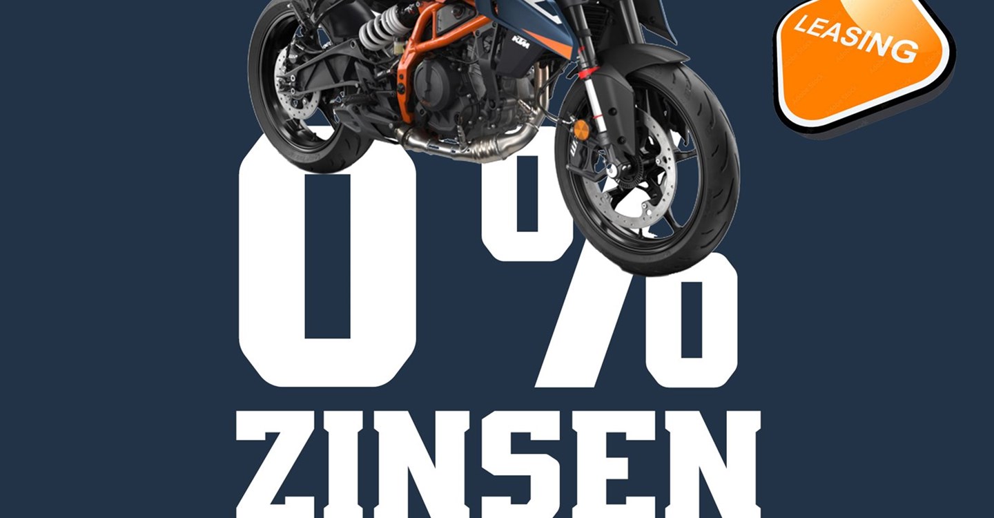 0.00% KTM Leasing Angebot ohne Anzahlung (gültig bis 30.06.2026)