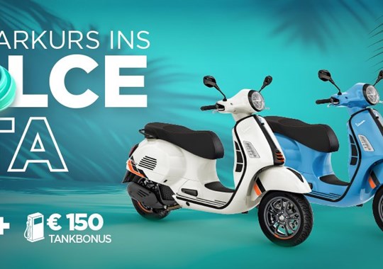 NEWS Vespa Aktion Dolce Vita - €450 auf GTS 125+310 MY25