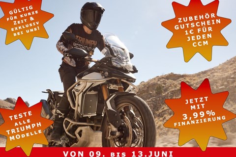 Motorradklinik GmbH.-News:  Die Triumph Summer Deals kommen – vom 9. bis 13. Juni & nur bei uns!