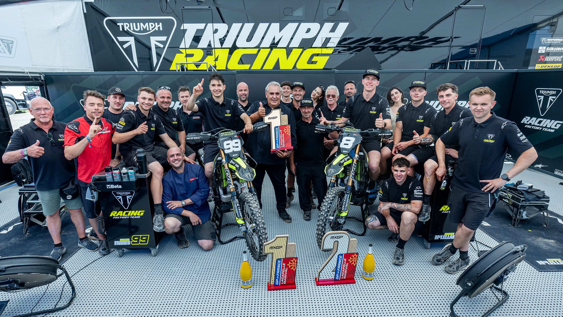 Triumph Logra Su Primer Doblete en Un Gran Premio De MX2 Con La TF 250-X