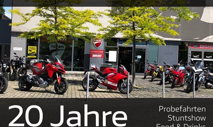 Wir feiern mit euch! 20 Jahre Ducati Düsseldorf