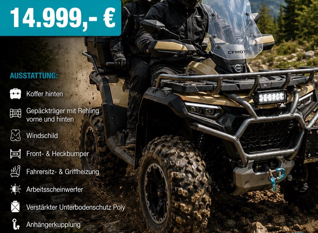 CFMOTO CFORCE 1000 Modelle mit Tageszulassung