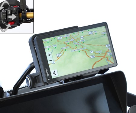 Der Plug & Ride Adapter integriert Garmin-Navis und BMW-Multi-Controller