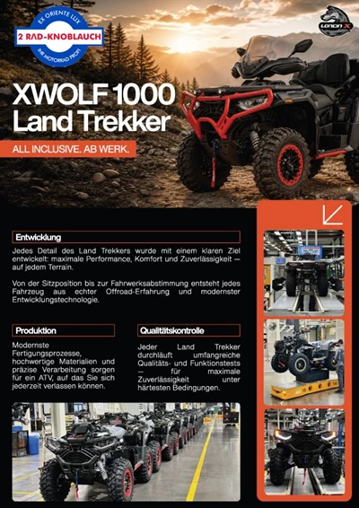 Neuer XWOLF 1000 Land Trekker mit 2000,--€ Einführungsvorteil bei uns bestellbar...