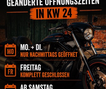 Achtung: Bitte geänderte Öffnungszeiten bei Google in KW24 beachten!