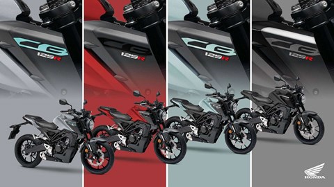 Vier neue Farbvarianten für die Honda CB125R des 2026er Modelljahrgangs