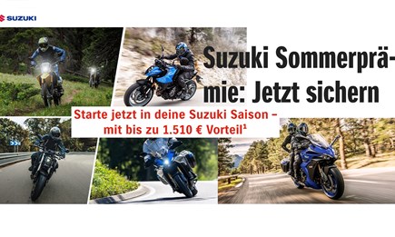 Suzuki Sommerprämie Jetzt sichern