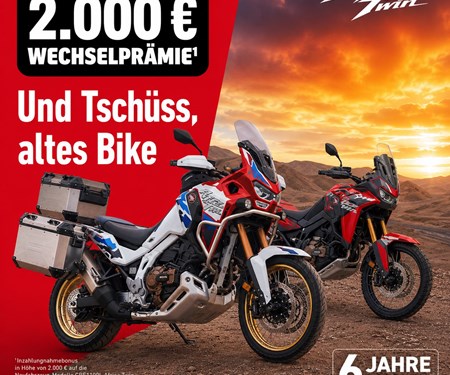 Honda Semmler - Wechselprämie Africa Twin bis zu 2.000,- Euro 