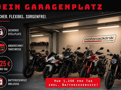 Dein Garagenplatz für Dein Motorrad.
