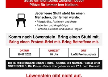 Sonntag 18 Uhr in Löwenstein - Zum Erholt der Klinik Löwenstein 