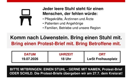 Sonntag 18 Uhr in Löwenstein - Zum Erholt der Klinik Löwenstein 