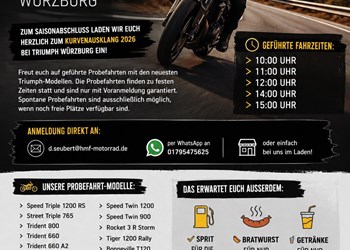 Kurvenausklang 2026 bei Triumph Würzburg