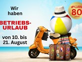 Vorankündigung: BETRIEBSURLAUB