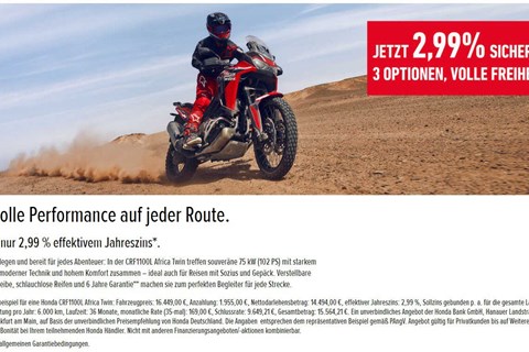 Haug & Albus GmbH-News: Kraftvolle Performance auf jeder Route. Afrika Twin mit 2,99% Finanzieren.