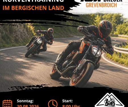 Kurventraining im Bergischen Land