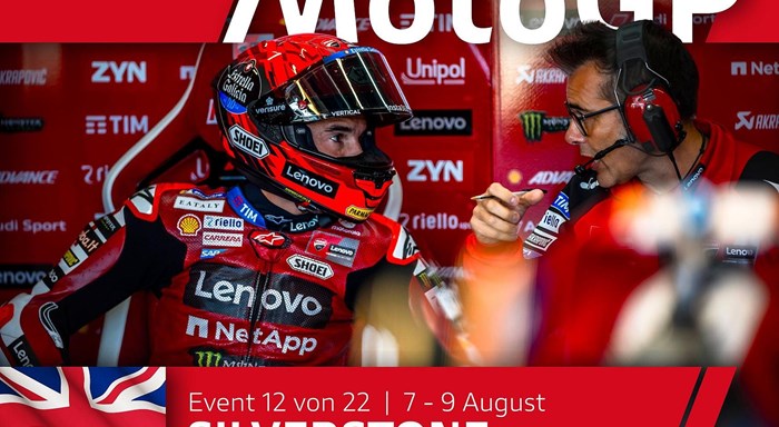 MotoGP Runde 12 in Silverstone: Márquez wird Siebter im Grand Prix, Bagnaia stürzt