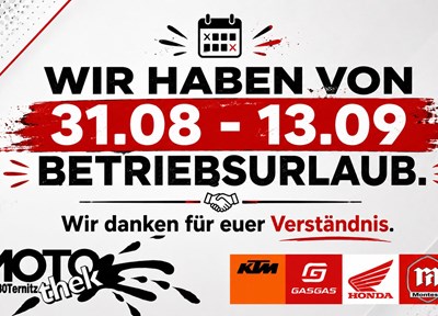 NEWS Betriebsurlaub