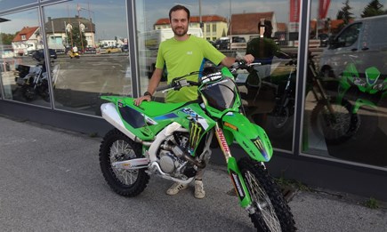 Übergabe einer Kawasaki KX 250!