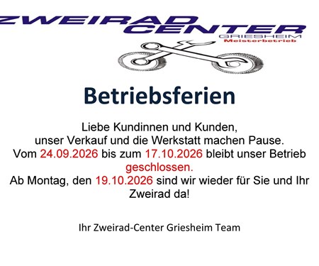 Betriebsferien