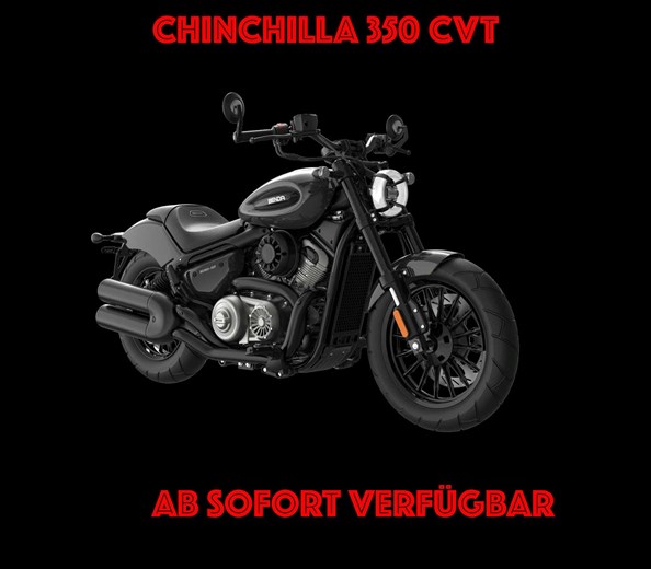 Benda Chinchilla 350 CVT -  AB SOFORT VERFÜGBAR !!! 

UVP*- 6.499€
zzgl. 300€ Nebenkosten
3 Jahre Garantie + 2 Jahre erweiterbar

.............................................................. ...