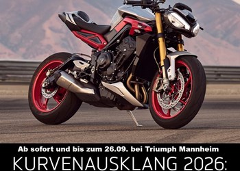 Kurvenausklang bei Triumph Mannheim