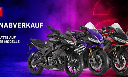 Saisonabverkauf auf ausgewählte Aprilia Modelle