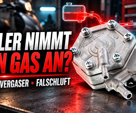 Roller nimmt kein Gas an: Vergaser, Benzinpumpe oder Falschluft?
