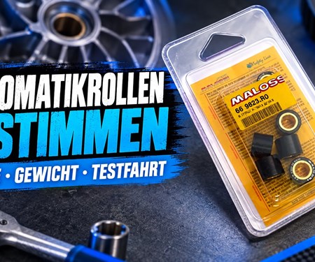Variomatikrollen abstimmen: Gewicht, Größe und Symptome beim 50er-Roller