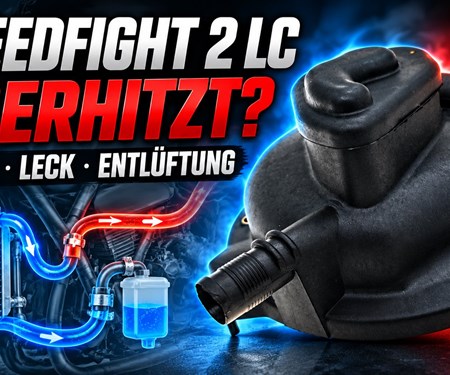 Speedfight 2 LC überhitzt: Kühlmittelverlust, Wasserpumpe und Luft im System unterscheiden
