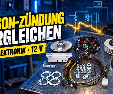 Simson-Zündung: 6 V Unterbrecher, Elektronik oder 12 V kontaktlos vergleichen