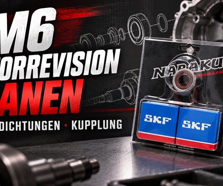 Minarelli AM6 Motorrevision planen: Kurbelwellenlager, Dichtungen und Kupplung im Vergleich