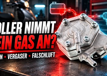 Roller nimmt kein Gas an: Vergaser, Benzinpumpe oder Falschluft?