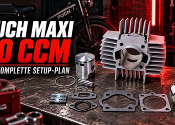 Puch Maxi 70 ccm: kompletter Setup-Plan von Zylinder bis Auspuff