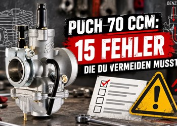Puch Maxi 70 ccm: 15 häufige Fehler nach dem Zylinderumbau