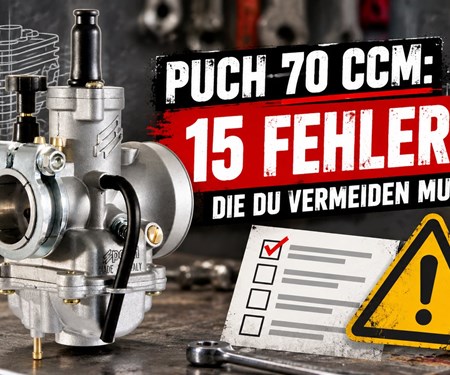 Puch Maxi 70 ccm: 15 häufige Fehler nach dem Zylinderumbau