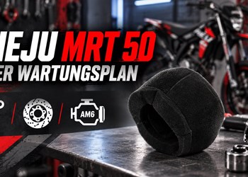 Rieju MRT 50 Wartungsplan: AM6-Motor, Verschleißteile und Kontrollen