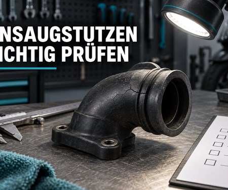 Roller-Ansaugstutzen prüfen: Risse, Anschlüsse und Fahrzeugzuordnung vergleichen