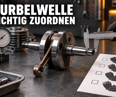 Simson-Kurbelwelle zuordnen: Motorfamilie, Hub und Anschlussmaße prüfen
