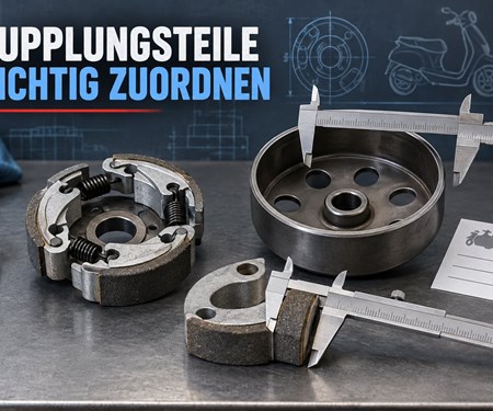 Roller-Kupplungsteile vergleichen: Motorcode, Glocke und Belagabmessungen prüfen
