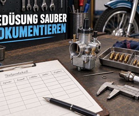 Simson-Bedüsung dokumentieren: Vergaser, Setup und Messbedingungen zusammenführen