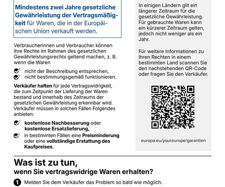 Gesetzliche Gewährleistung
